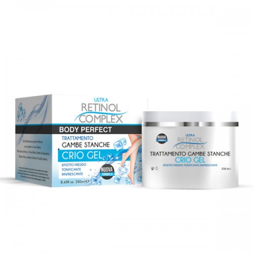 Retinol Complex - Crio Gel per gambe stanche, effetto freddo, rinfrescante, tonificante 250ml