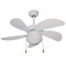 Ventilatore Da Soffitto 5 Pale Bianco Modello Zephir 