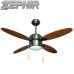 Ventilatore Da Soffitto 4 Pale Marrone Zephir Zfs4108m