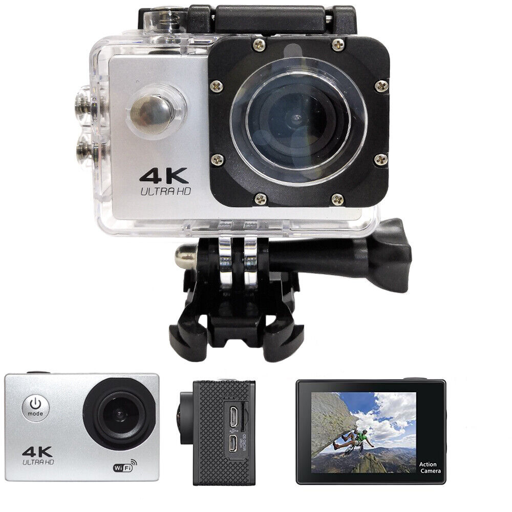 Action Cam HD 1080P WiFi Con Angolo 130° – Magnetica E Impermeabile, Per Casco, Bici E Animali, Leggera 25g, Supporta 128GB