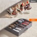 Organizer 12 scomparti in tessuto con copertura trasparente - per scarpe, cinture, ed altri accessori