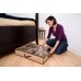 Organizer 12 scomparti in tessuto con copertura trasparente - per scarpe, cinture, ed altri accessori