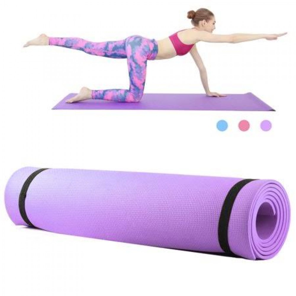 Tappetino Fitness antiscivolo per yoga, aerobica, pilates e palestra