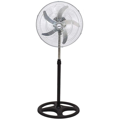 Ventilatore 40 cm A Piantana Da Pavimento Oscillante 5 Pale in Metallo 3 Velocità 50w