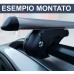 Barre portatutto trasversali da tetto per auto con open rails e kit chiavi