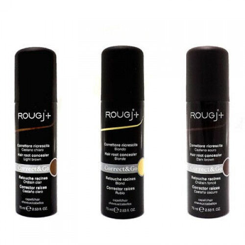 Rougj+ - Correttore ricrescita capelli (castano scuro, castano chiaro, biondo) 