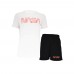 Completo sportivo NASA composto da t-shirt e pantaloncini con logo NASA da uomo 