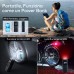 Compressore Portatile Gonfiatore Auto Moto Bici Con Torcia Led E Funzione Power Bank