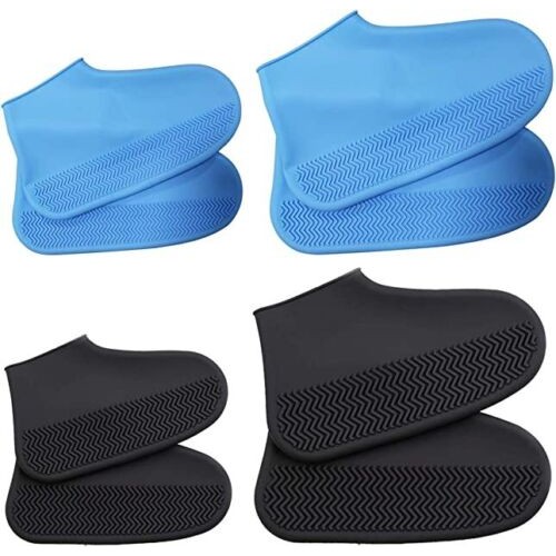 Coppia Di Copriscarpe In Silicone Impermeabile Resistenti All'Acqua, Antiscivolo