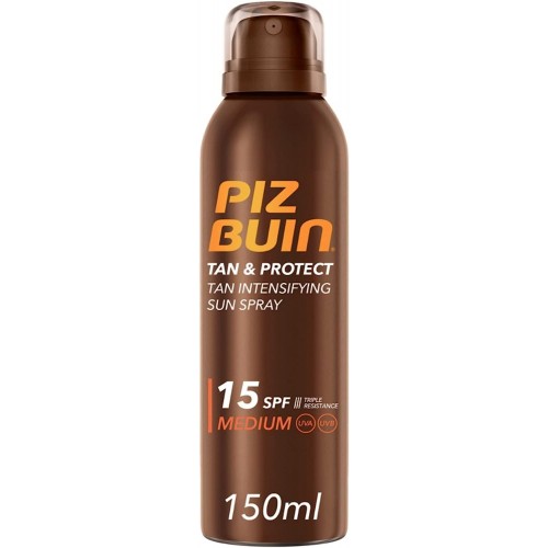 Protezione solare Piz Buin - Spray solare protettivo +15 Tan & Protect Intensifying