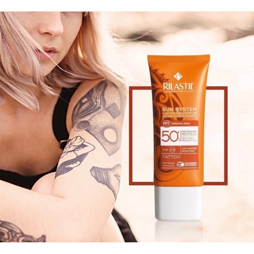  Rilastil Sun System Tattoo SPF 50+ Emulsione Solare Pelle Tatuata 75 ml