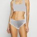 Slip Donna Kappa Underwear Sporty Cotone Bielastico Bianco e  Nero