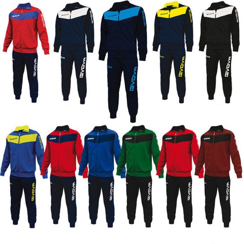 Tuta sportiva Givova Visa allenamento running con zip unisex