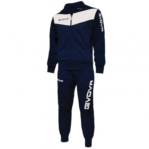 Tuta sportiva givova visa tr018 allenamento running zip uomo donna unisex