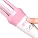 Vivid Vogue Ferro arricciacapelli professionale, automatico in ceramica bianco e rosa