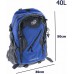 Zaino da hiking trekking sportivo 40L per viaggio mare montagna campeggio escursionismo zainetto leggero