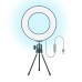Lampada da tavolo mini Anello Selfie LED Luminoso 6" Pollici x 16cm Diametro con Usb