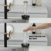 Lavabicchieri Automatico Lavaggio a Pressione per Lavello Cucina Tazze e Bicchieri