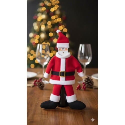 Copri Bottiglia Festivo Babbo Natale