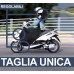  Telo Coprigambe Felpato Universale per Scooter e Moto, Regolabile Impermeabile e Antivento (Modello A)