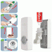 Dispenser Dentifricio Automatico e Porta Spazzolini con Coperchio Antipolvere