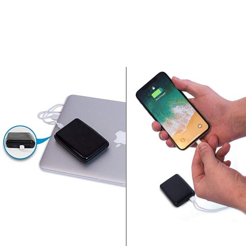 E-Charge 2x1 - Powerbank, Porta carte di credito e protezione anti contactless