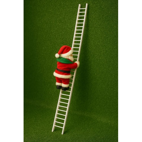 Babbo Natale Musicale che si Arrampica sulla Scala Babbo Natale Musicale che si Arrampica sulla Scala