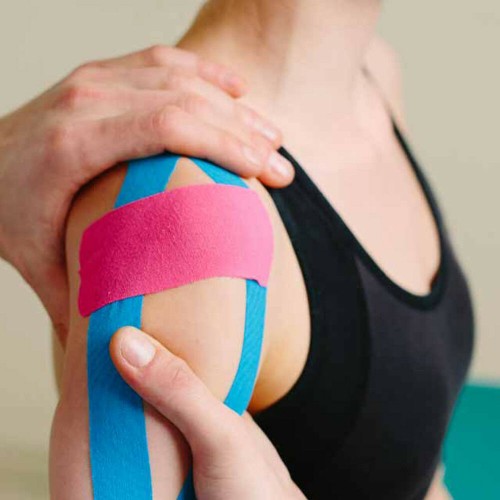 Fascia Nastro Kinesio Elastico Supporto Muscolare Sport Rotolo Tape Kinesiologia