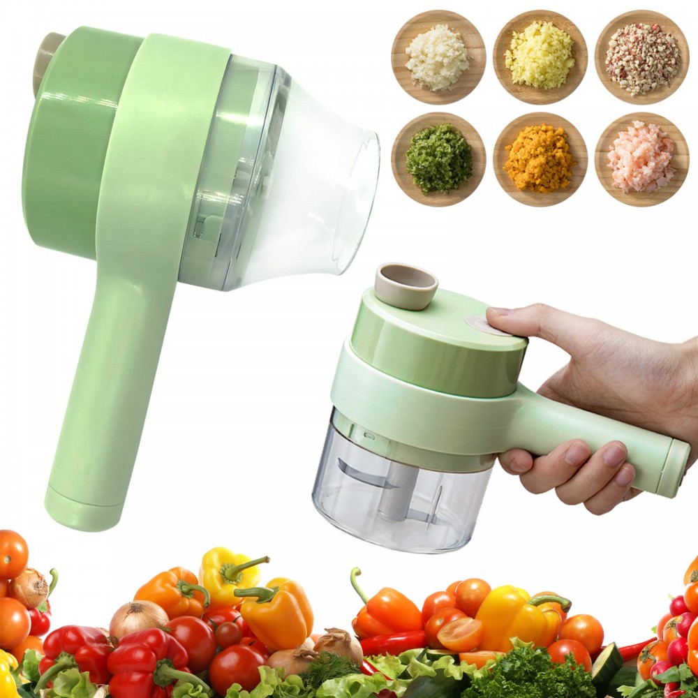 Tagliaverdure Food Chopper Elettrico 4in1 Portatile Affetta Taglia Verdure  cir